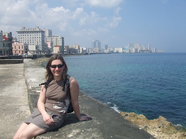 Me on the Malecon with Havana in the background