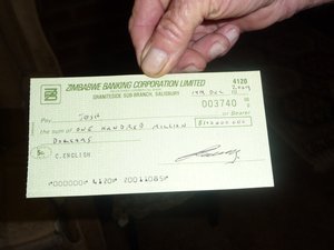 My check from Cyril