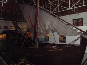 replica of Dias' ship that over 500 years before rounded Africa en route to India