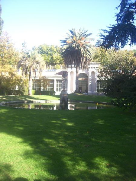 A building in the botanical garden