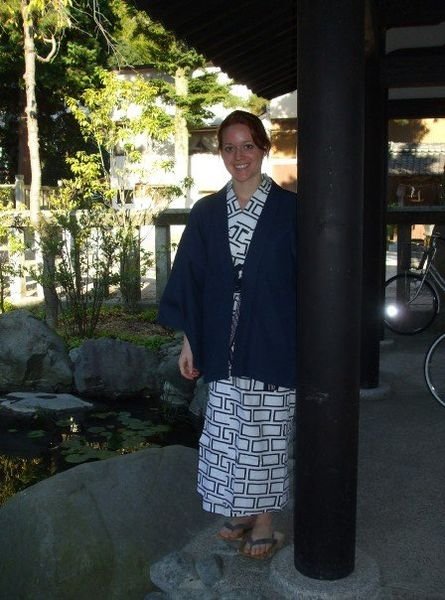 Me in front of our second onsen
