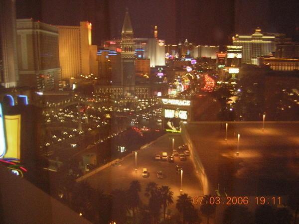 View of strip from our room