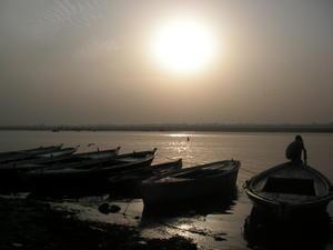 sunrise over the Ganges