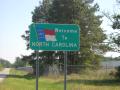 Entering North Carolina