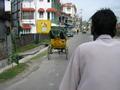 Cycle rickshaw into Siliguri