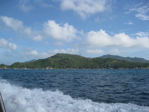 On boat to Koh Tao