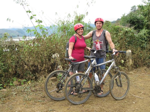 Cycling beside the Mekong