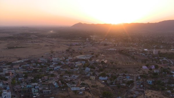 Sunset over Pushkar