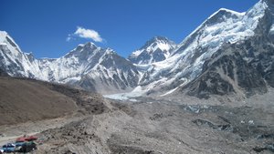 Kumbu Glacier looking towards EBC
