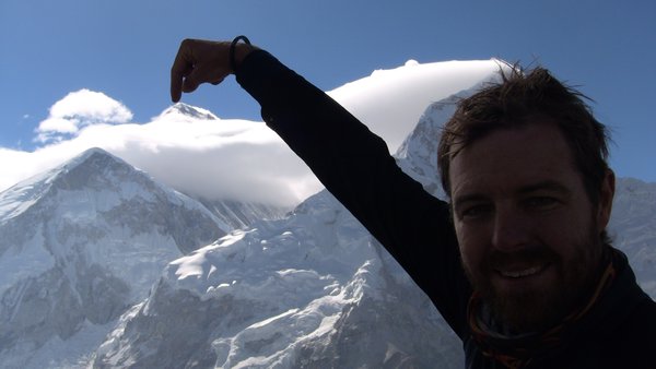 Finger on Mt Everest