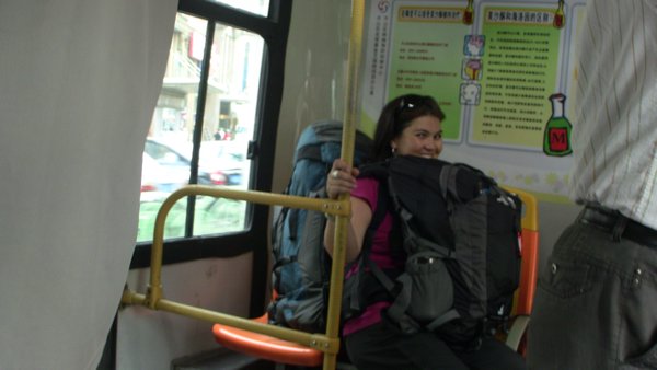 Jacinta in the bus 