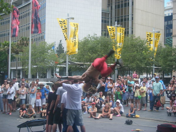 Sydney street performer