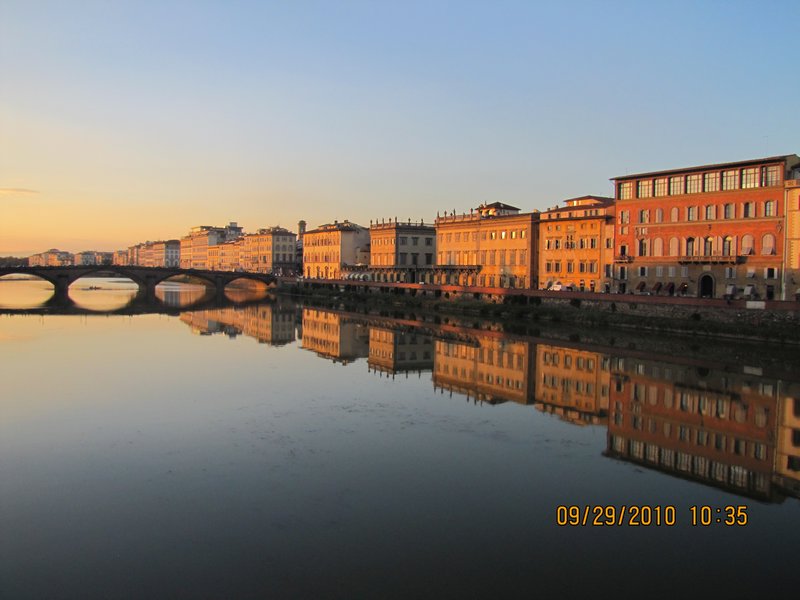 Crossing the Arno River
