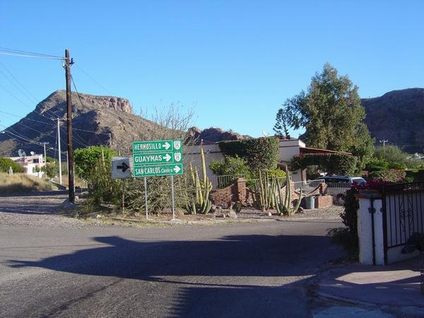 Road signs in San Carlos