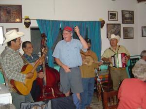 Beto(Bob) and the Boys. This was his 65th birthday party! Is he having a good time?