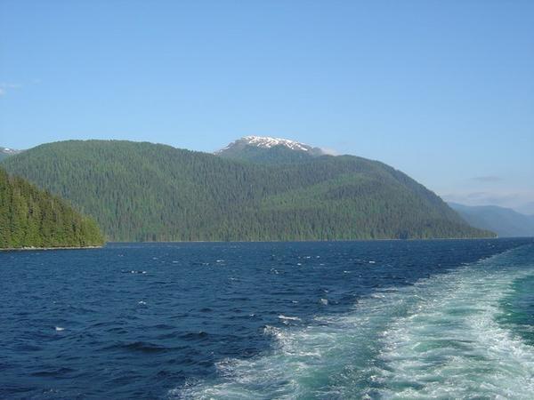 View from the rear of the ferry
