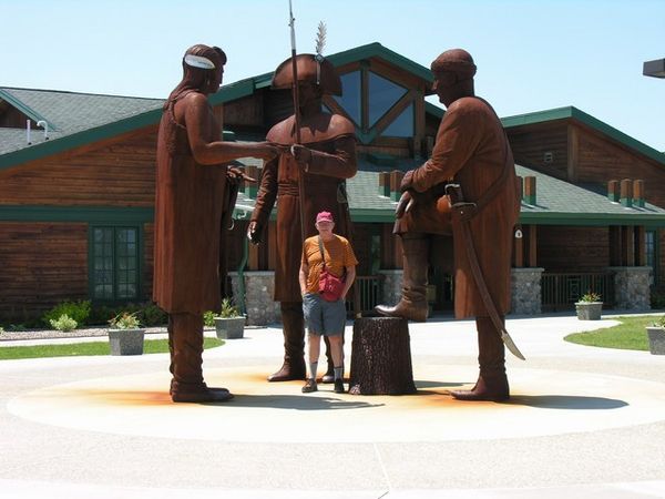 Bob with Lewis and Clark and Friend