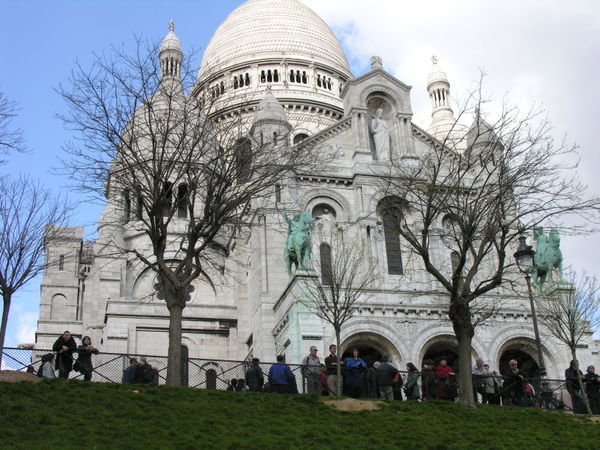 Sacre-Coeur, the basilica up on the hill