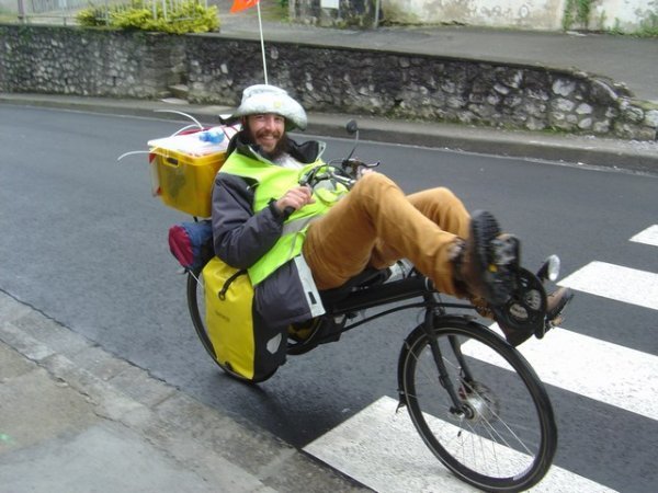 Biker pilgrim from Belgium