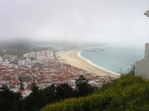 Nazare in the morning mist