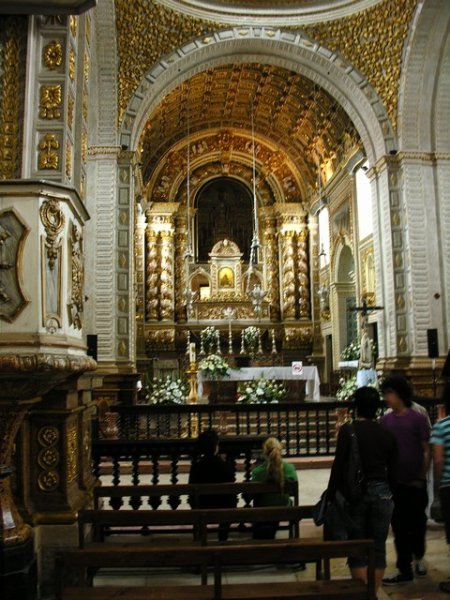 Quite ornate main altar