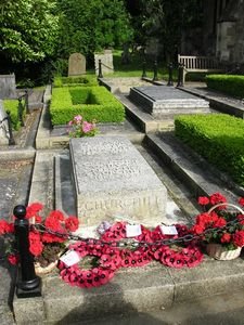 Winston Churchill's tomb