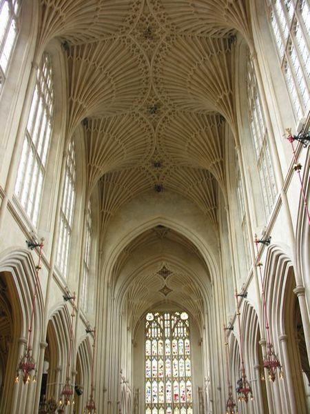 This is the inside of  Abby at Bath  which is mow a church