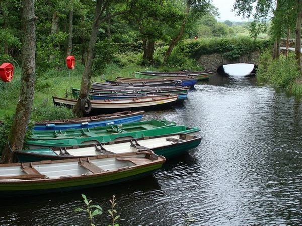 Boats awaiting fishermen in Killarney