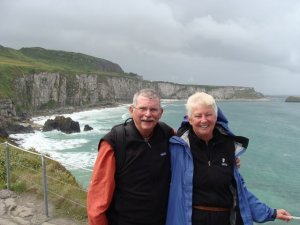 Kelly and Bob in Northern Ireland Coast 