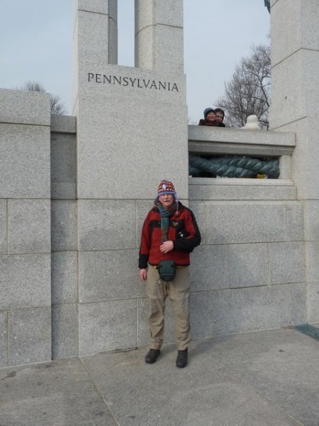 Bob at WW II Monument