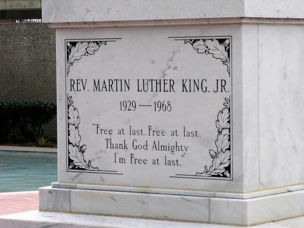The tomb of Martin Luther King (MLK)