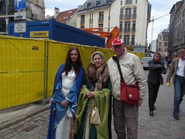 Bob with folks in medieval costume
