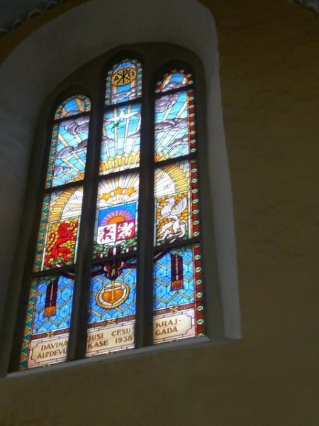 Stained glass windows, Cesis, 