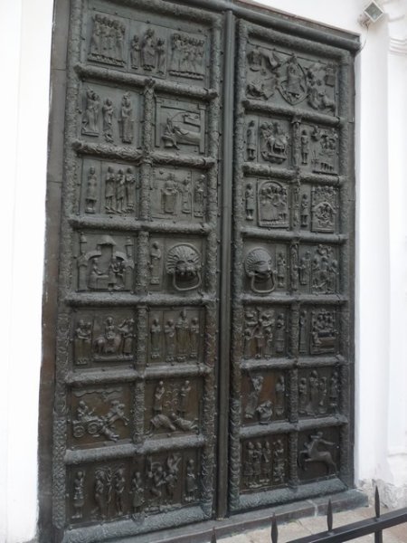 This is a door to the church very beautiful