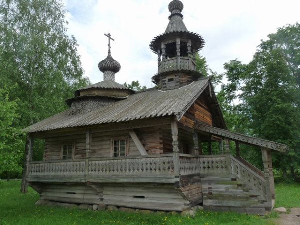 Old Russia church, and bell tower.