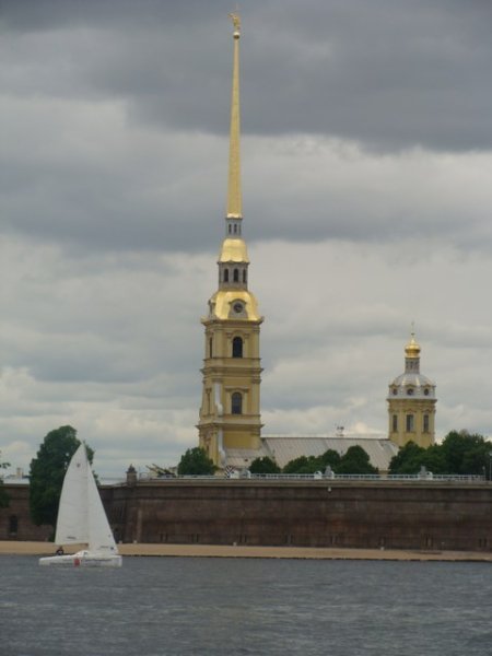 St. Peter and Paul from the boat, Neva River