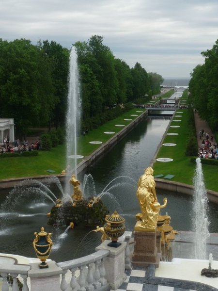 View of the Lower gardens at Petrodvorets