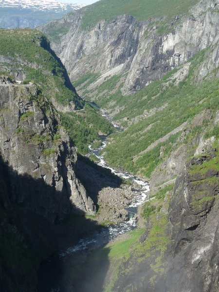 An area gouged by glaciers long ago