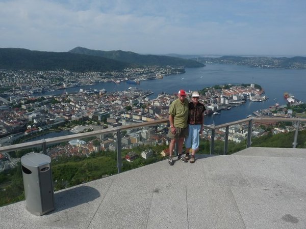 Bergen in the background