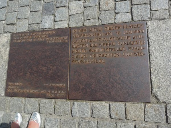 Memorial to the book burning.