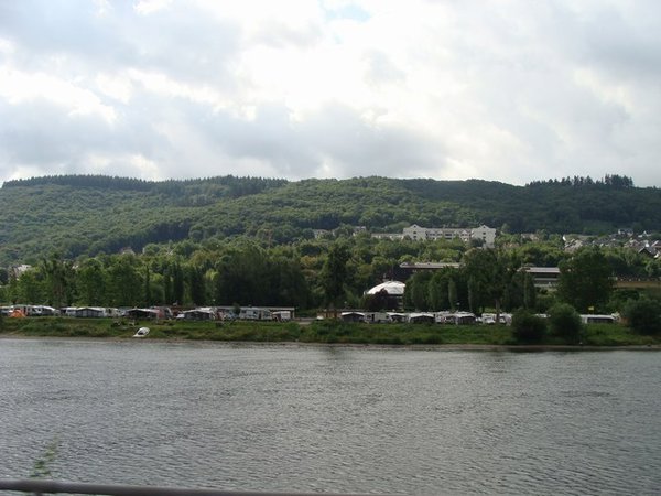 Campground on the Mosel River