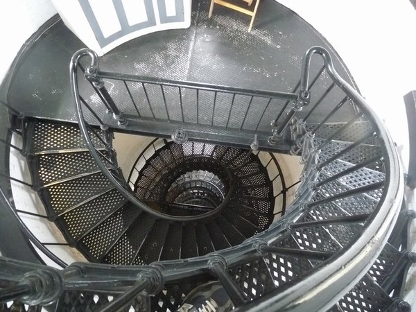 Steps to the top of the lighthouse