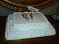 Wedding Cake with “Bride and Groom Bikers”