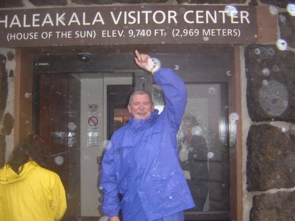 Bob at the visitor center on the top of Haleakala Crater