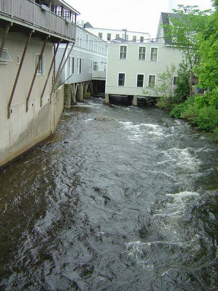 The Town of Camden is built on a river