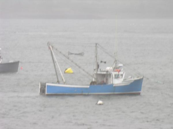 Fishingboat in the storm