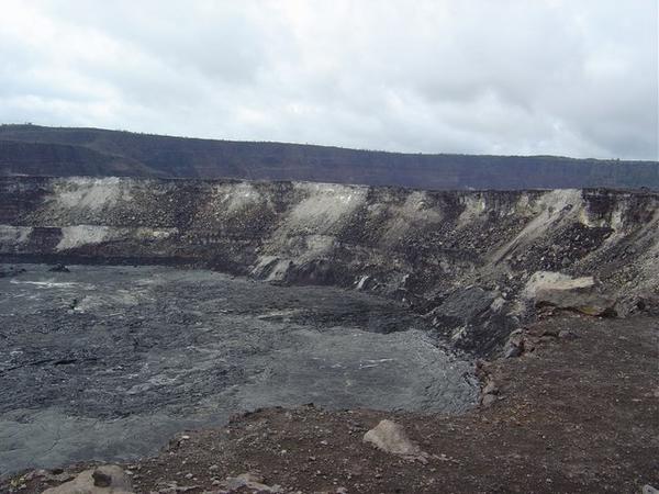 Kilauea Caldera Crater right side