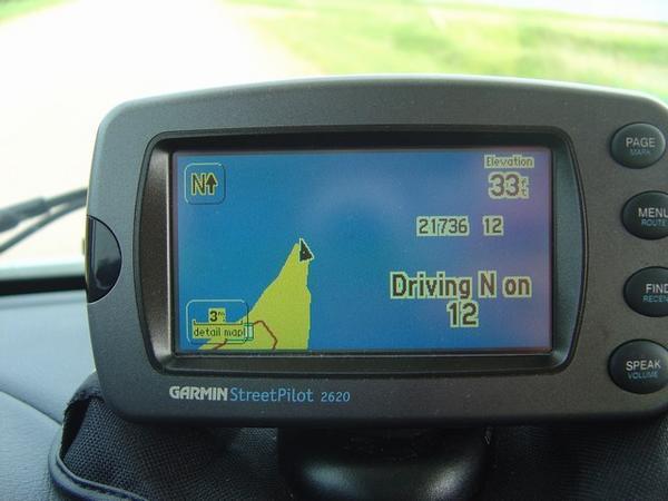 Look close at the GPS. We are falling off!
