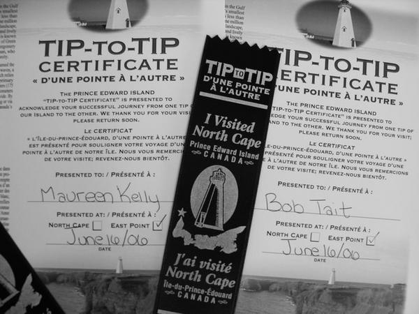 Tip to tip certificate, we traveled from end to end