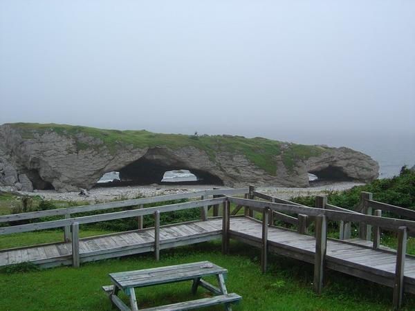 Arches on the coast of Newfoundland